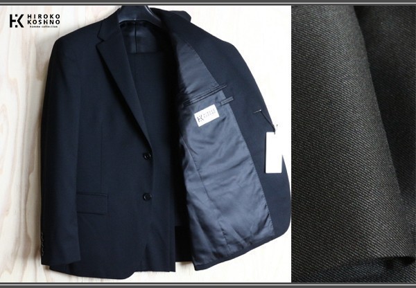 大勧め KOSHINO コレクション/HIROKO オム ヒロココシノ 新品 春夏秋 スーツ/AB5/やや幅広M/黒/レナウン/メンズ/ブラック ストレッチ ギャバジン Mサイズ 大勧め KOSHINO コレクション/HIROKO オム ヒロココシノ 新品 春夏秋 スーツ/AB5/やや幅広M/黒/レナウン/メンズ/ブラック ストレッチ ギャバジン Mサイズ