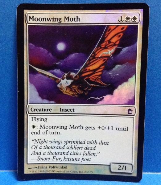 MTG Moonwing Moth 月翼の蛾 Foil_画像1