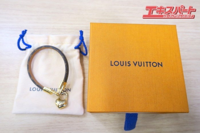 ルイヴィトン LOUIS VUITTON ブレスレット クレイジー イン ロック M6451E サイズS 17cm モノグラム ゴールド ハート 戸塚店_画像2