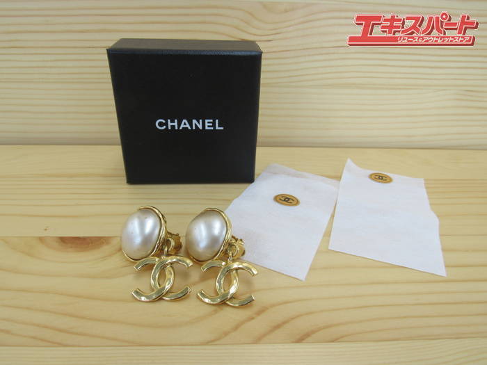 熱販売 CHANEL シャネル 辻堂店 クリップ ヴィンテージ ココマーク ココ フェイクパール イヤリング イヤリング 