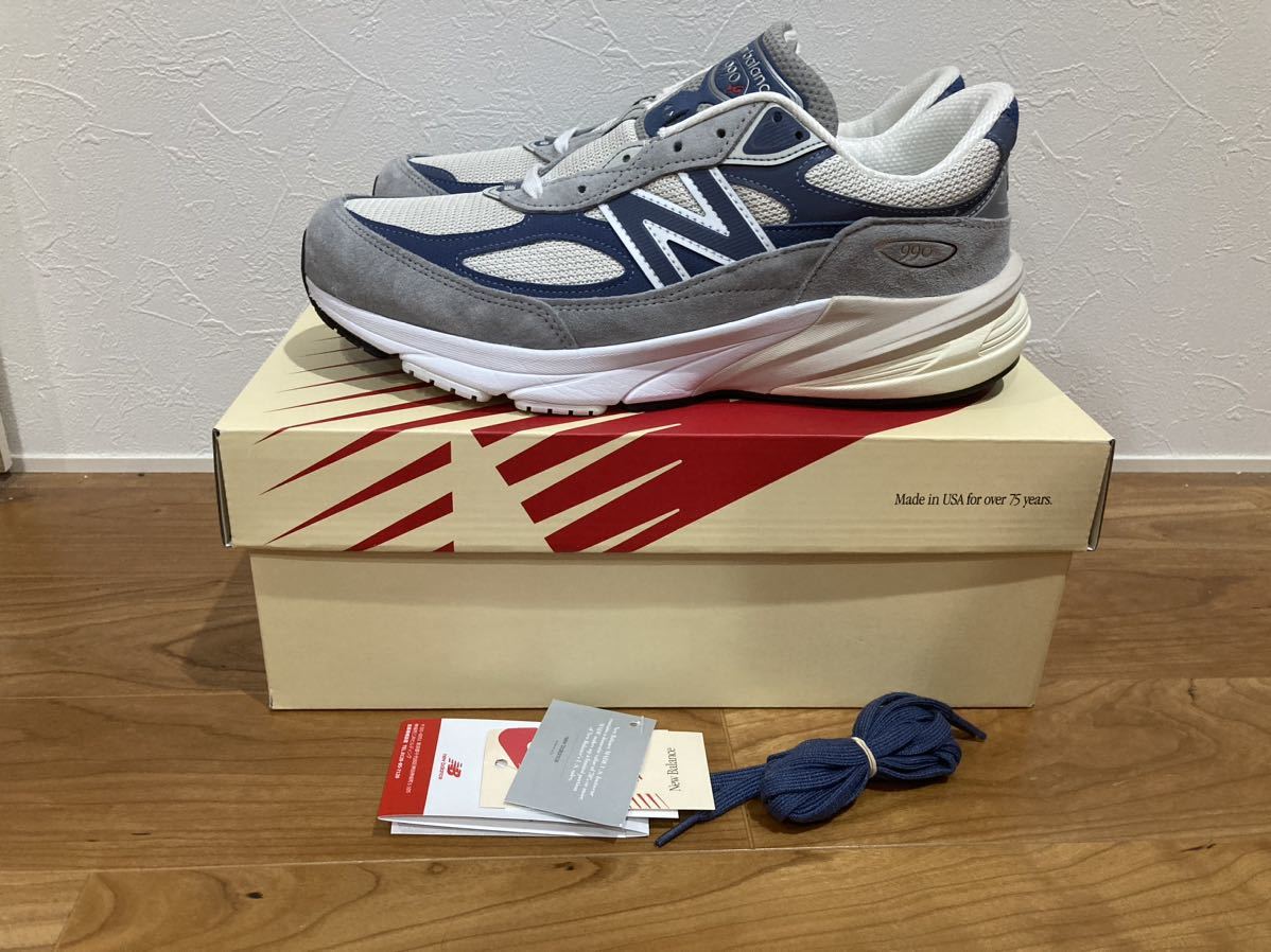 【送料無料】新品 28.0cm New Balance U990TC6 ニューバランス グレー インディゴ スエード 990V6 grey day  Teddy Santis