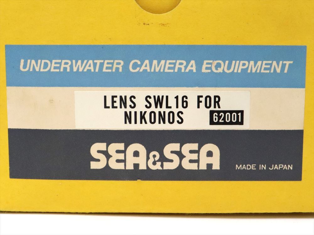 NIKONOS LENS SWL16 UNDERWATER CAMERA EQUIOMENT SEA＆SEA 16mm F5.6 ニコニス35mm用 スーパーワイドコンバージョンレンズ A2681