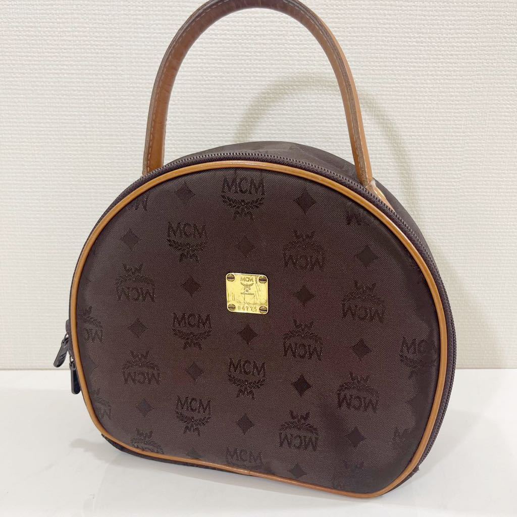 MCM エムシーエム ヴィセトス 丸型 円形 ハンドバッグ レア 希少-