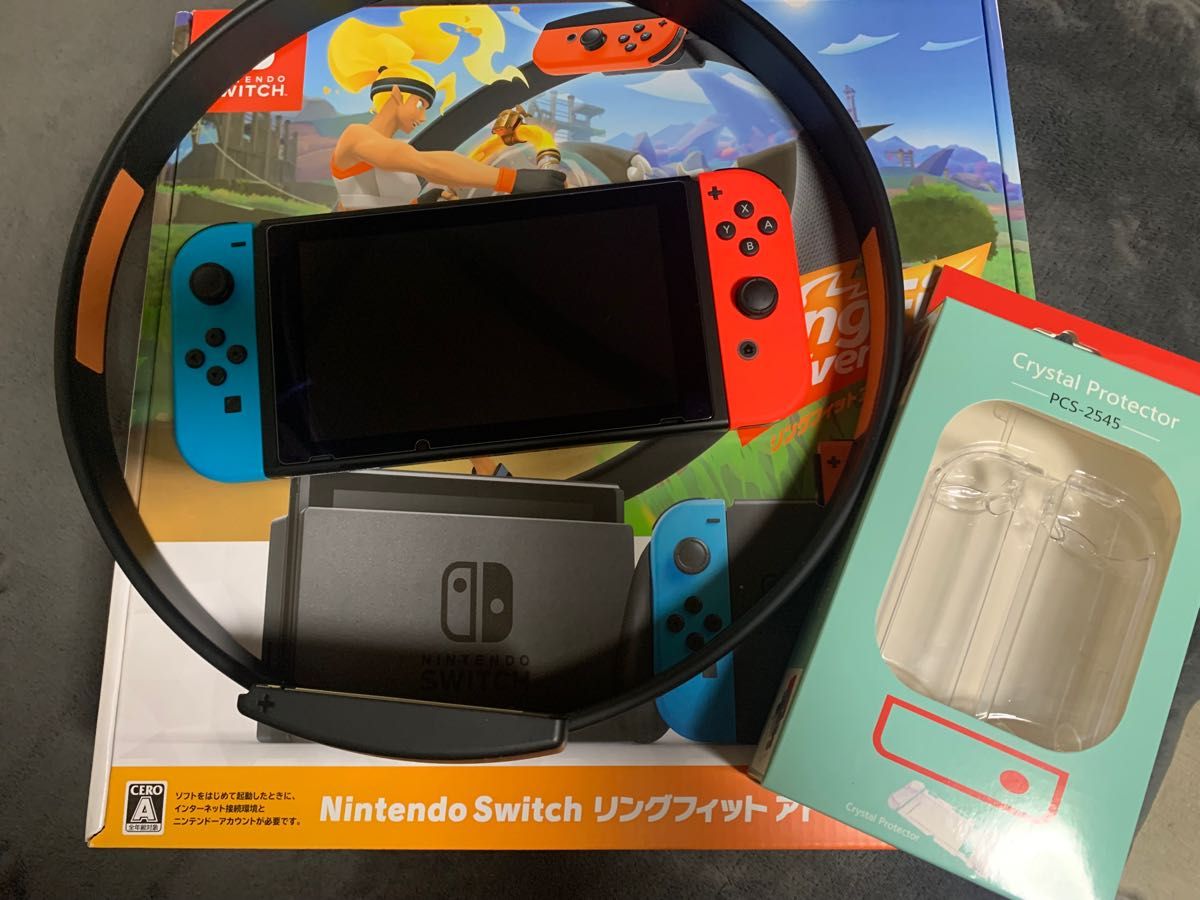 Nintendo Switch リングフィットアドベンチャー ニンテンドースイッチ本体 セット売り ケースおまけ 任天堂