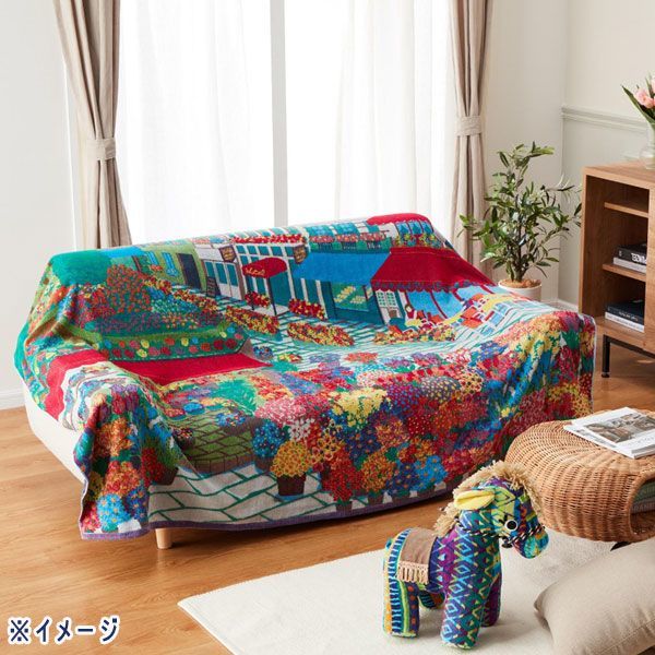 送料300円(税込)□bi233□タオルサロンカラカラ ジャガードマルチ