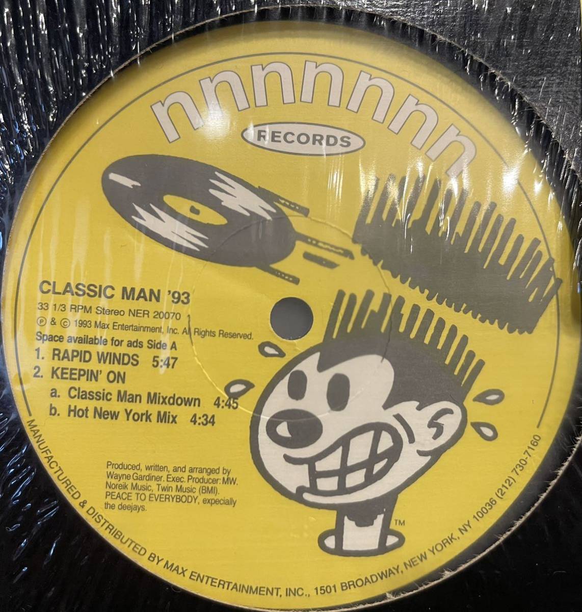【US盤/House, Deep House/美盤(EX)/12】Classic Man '93 No Mind Games / 試聴検品済の画像2