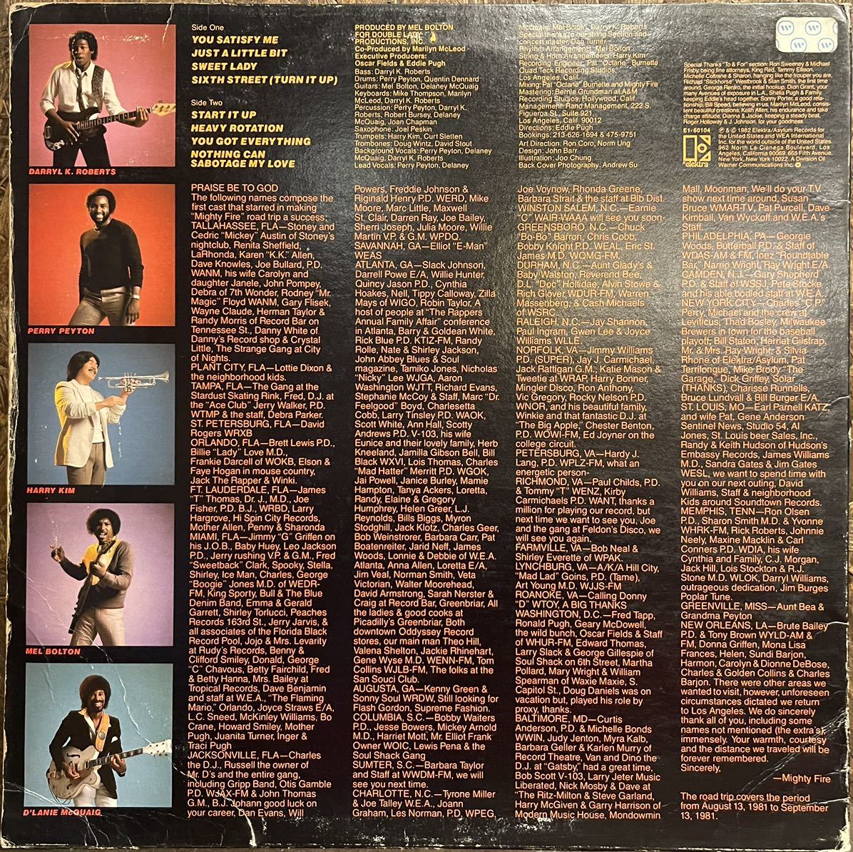 【1982年製/US盤/Boogie, Funk, Soul/LP】 Mighty Fire Mighty Fire / 試聴検品済_画像2