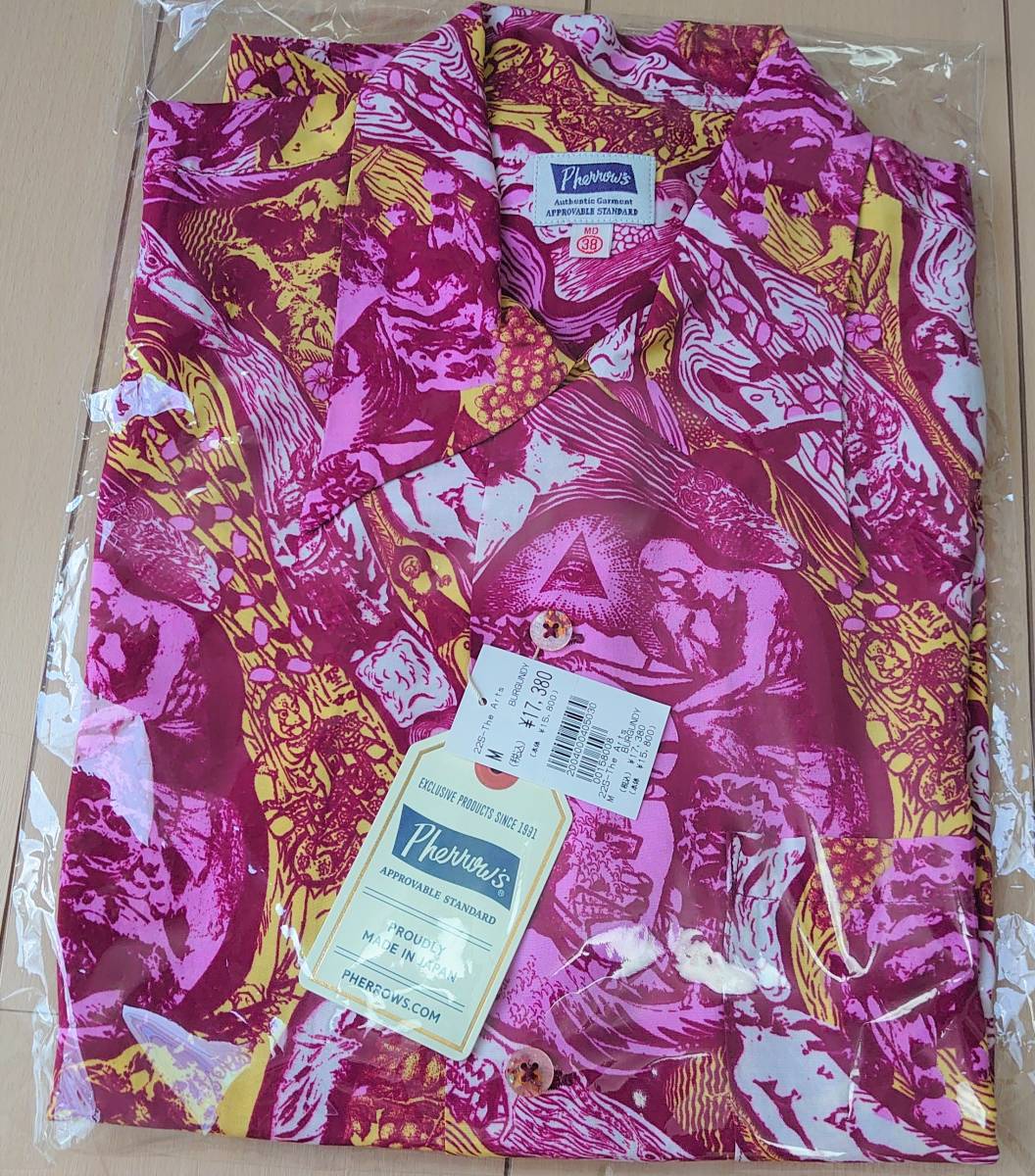 [ new goods tag attaching regular price 17,380 jpy ] Pherrow\'s Fellows ALOHA SHIRTS-The Arts- M aloha shirt 