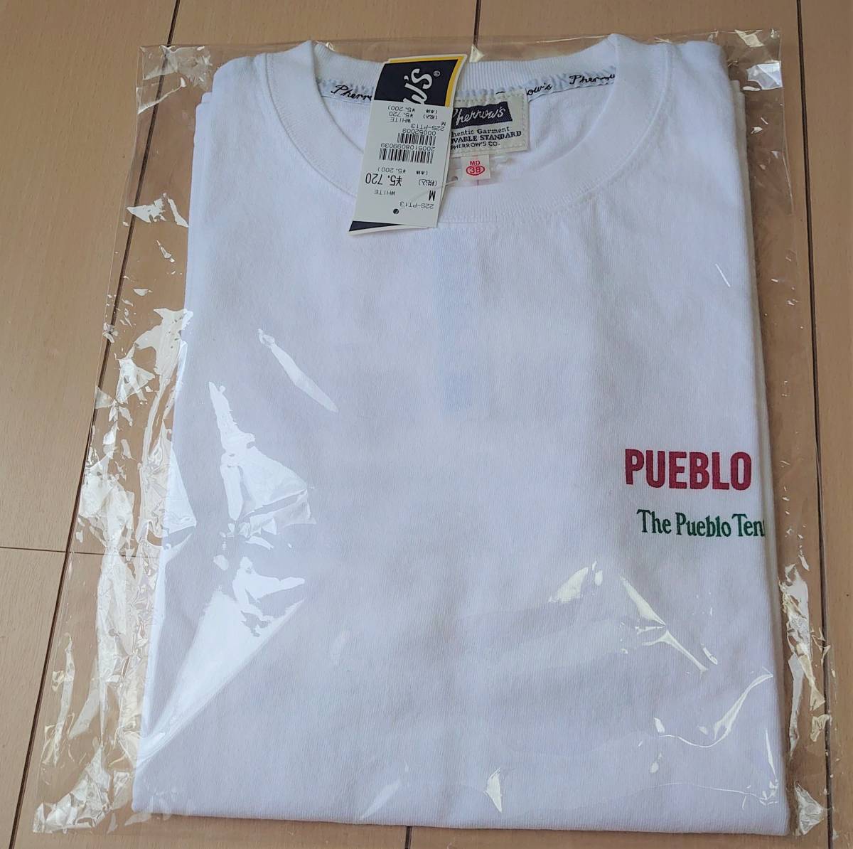 【新品タグ付 定価5,720円】 Pherrow's フェローズ Tシャツ 22S-PT13 PUEBLO CHIEF M_画像1