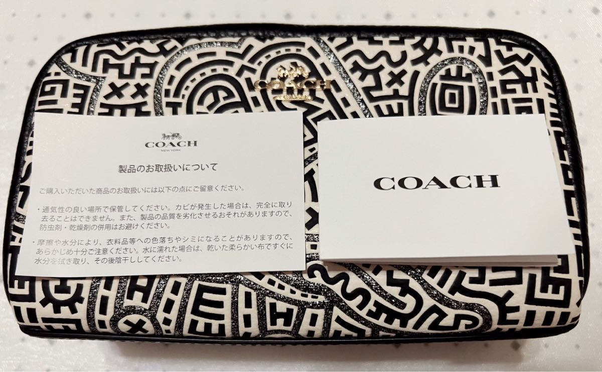 コーチ COACH キースヘリング ミッキー ラメ入り ポーチ｜PayPayフリマ