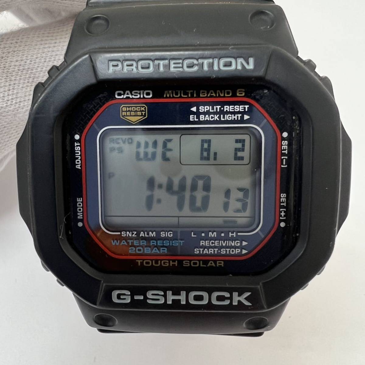 ☆1円スタート☆CASIO カシオG-SHOCK Gショック電波タフソーラー稼働GW
