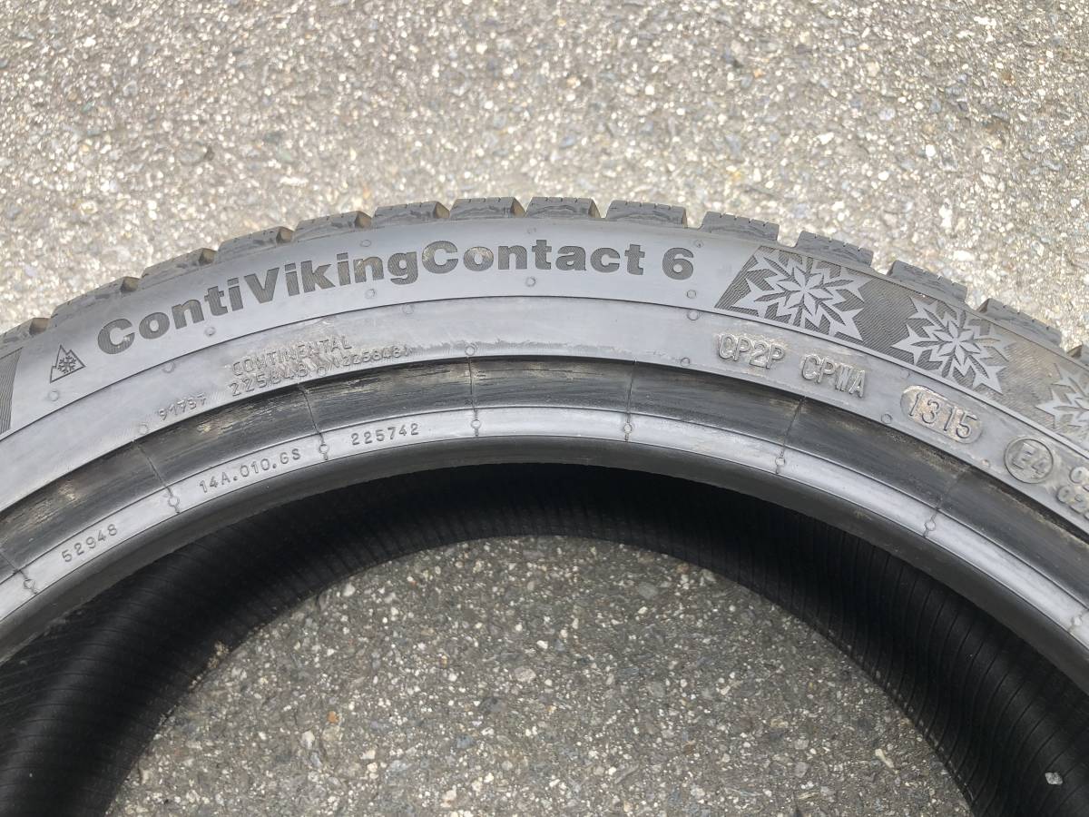 2015年製造　コンチネンタル　ContivikingContact6　245/40R18　4本セット　ジャンク品　No.81706　バリ溝_画像5