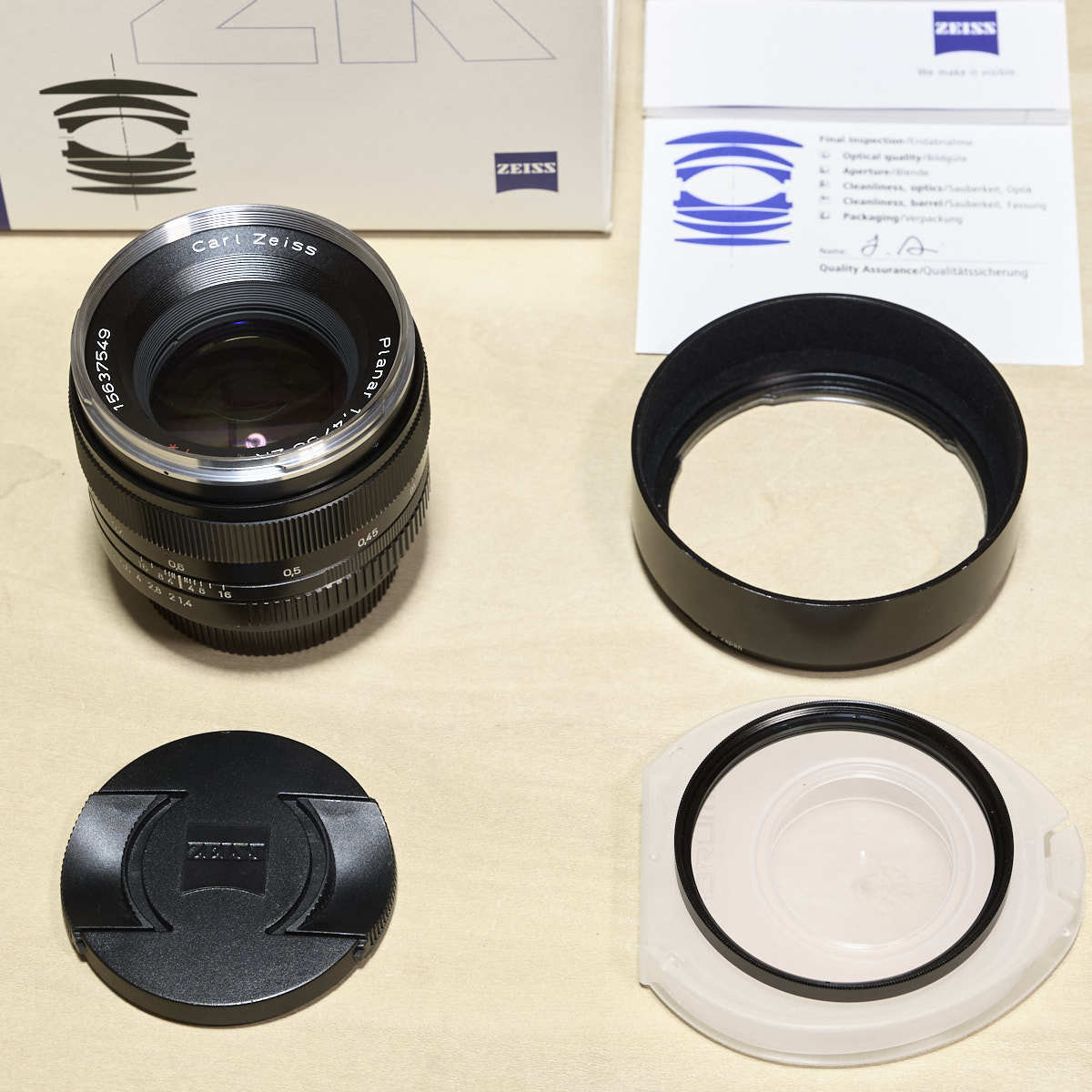 ZEISS Planar T 1.4/50 ZK Carl Zeiss COSINA 50mm 最も有名な王様標準レンズ 廃版 貴重なKマウント電子接点有 カール・ツァイス コシナ