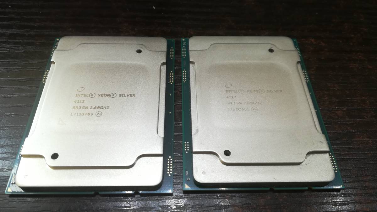 Intel インテル Xeon Silver 4112 CPU 2.60 GHz|Xeon Intel インテル Xeon Silver 4112 CPU 2.60 GHz|Xeon