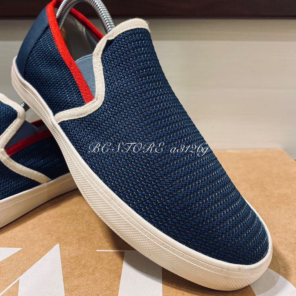  новый товар ZARA MAN сетка спортивные туфли 25.5cm 39 NAVY/RED мужской Zara спортивные туфли обувь туфли без застежки 