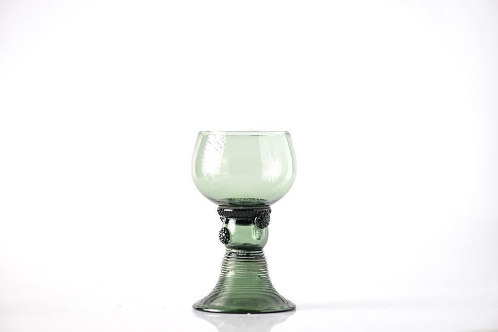 注目 18-19世紀 レーマー杯 古硝子 ワイングラス 工芸ガラス