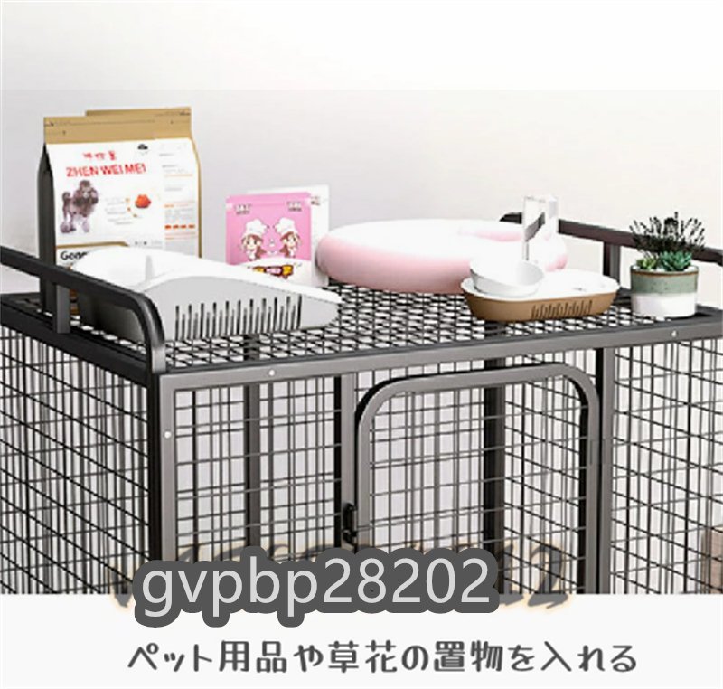 新入荷☆ペットケージ 小型犬 猫 大型1段 トレー 犬小屋 サイズ（S）63*42*61cm_画像5