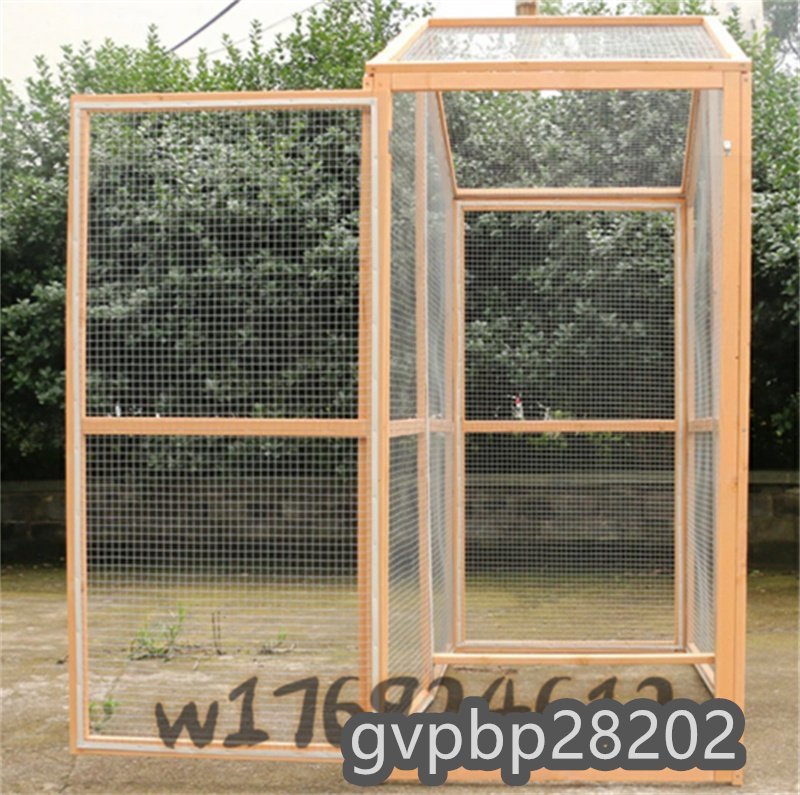  very popular * large breeding cage holiday house pine. tree wooden bird chicken duck ... outdoors small animals cage XL size . corrosion material 160*75*173cm construction type pet cage 