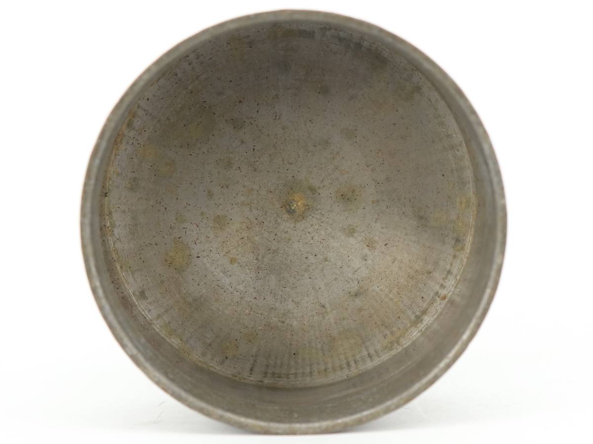Bibian 比比昂- 【蔵】煎茶道具古錫雲生茂戚號造茶入重さ432g Bibian 比比昂- 【蔵】煎茶道具古錫雲生茂戚號造茶入重さ432g