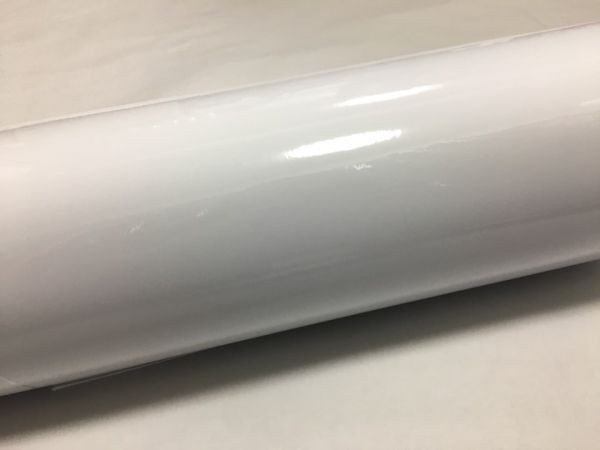 カーラッピングシート 高品質 ハイグロス キャンディ ホワイト 白色 縦x横 152cmx30cm SHQ02 外装 内装 耐熱 耐水 DIY_画像2