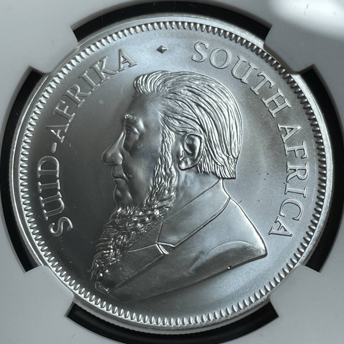 【1円出品】2022 南アフリカ 1オンス 銀貨 クルーガーランド NGC BU 地金型 アンティークコイン モダン_画像2