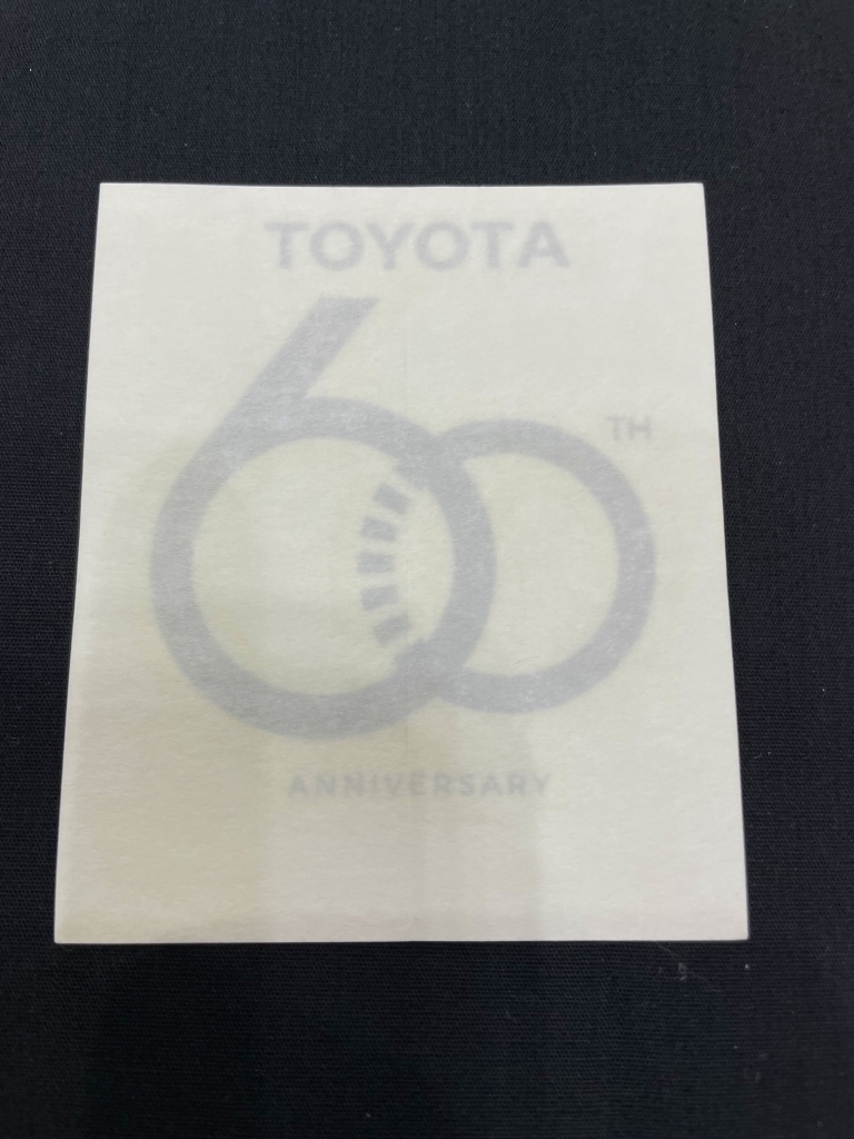 タイトヨタ 純正 TOYOTA 60TH ANNIVERSARY ステッカー ヤリス カローラ アルティス クロス カムリ ハイラックス シール P4186_画像3