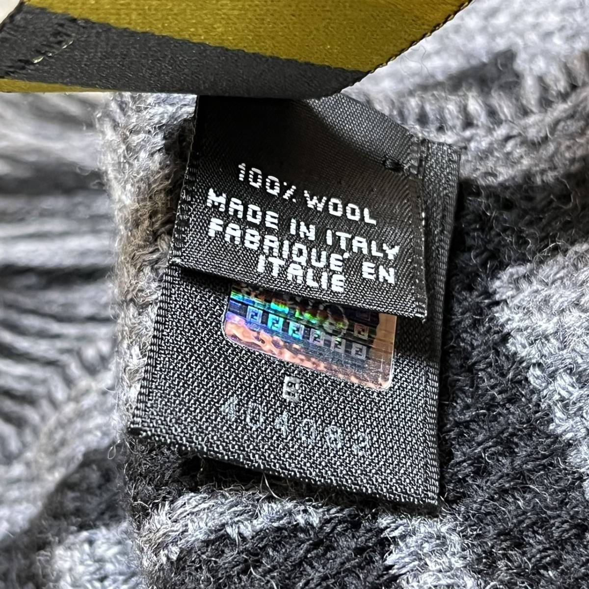 ☆美品 FENDI フェンディ マフラー FFロゴ ズッカ柄 100%ウール(中古品