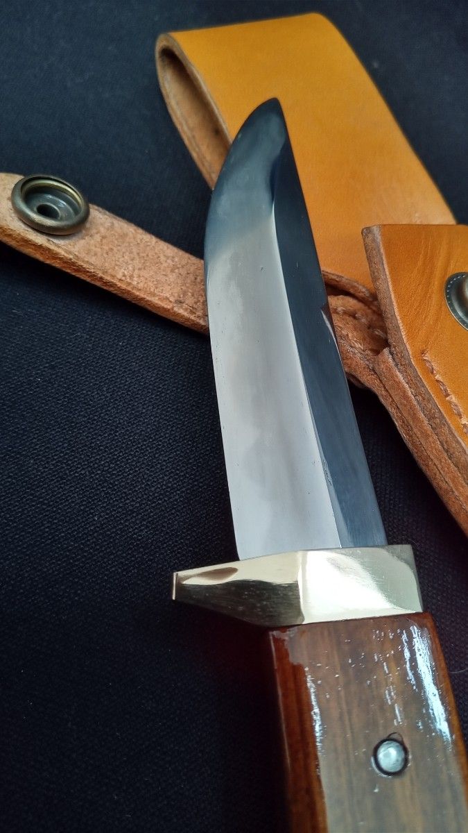 ナイフ工房Silver-wolf/合法形状にリメイク！日本刀残欠ナイフ研ぎ出し済