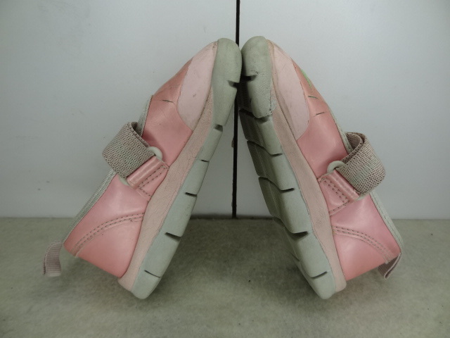 全国送料無料 ナイキ NIKE フリー FREE 子供靴キッズベビー女の子履かせやすいピンク色ストラップスニーカーシューズ12cm_画像5