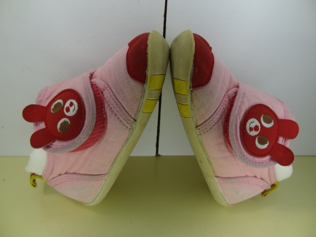  nationwide free shipping Miki House hot screw ketsuHOTBISCUITS made in Japan child shoes Kids baby girl ... pink color sneakers shoes 13cmEE