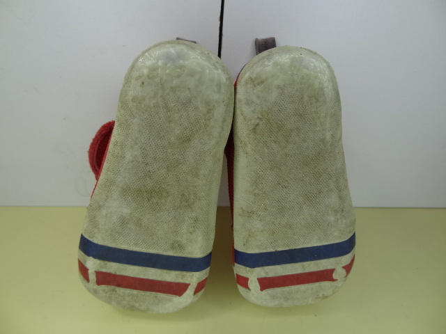 全国送料無料 ミキハウス MIKI HOUSE 日本製 子供靴キッズベビー男＆女の子赤色メッシュ素材スニーカーシューズ 12.5cm_画像8