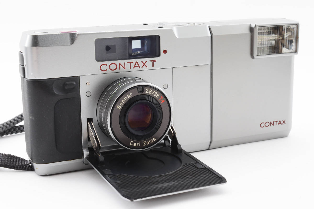 トップ ☆動作品☆ CONTAX #483 ストラップ付 T14 ストロボ T* F2.8