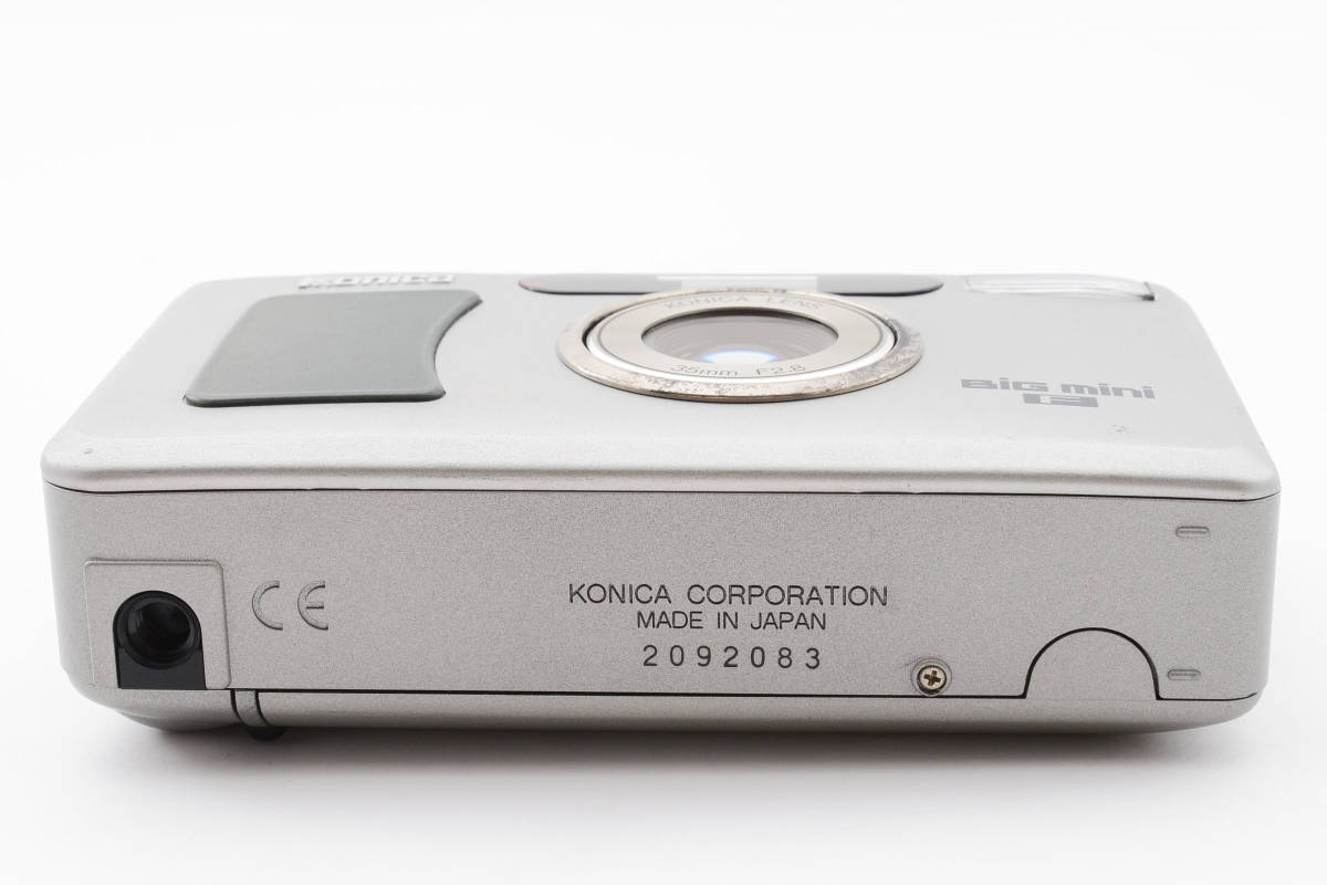 ★通電確認済★ Konica コニカ BiG mini F 35mm F2.8 Film Camera コンパクト フィルム カメラ #478の画像9