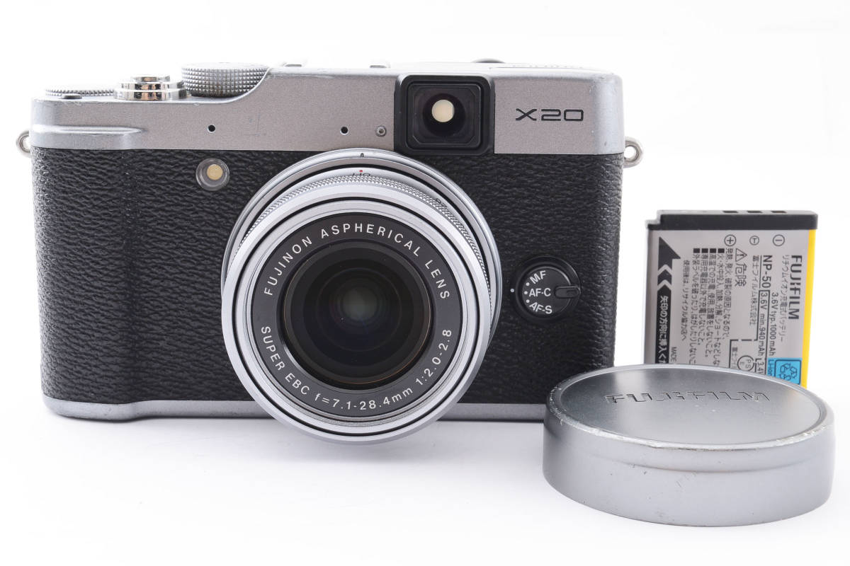 ★動作品★ FUJIFILM 富士フイルム X20 バッテリー Fキャップ付_画像1