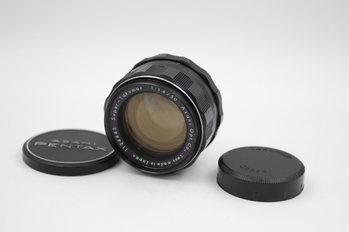 [8枚玉] ASAHI PENTAX アサヒ ペンタックス Super TAKUMAR 50mm f/ 1.4 単焦点 レンズ M42 マウント 一眼レフ MF レンズ