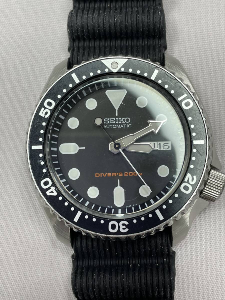 セイコー 7S26-0020 SKX007 ダイバーズ ブラックボーイ-