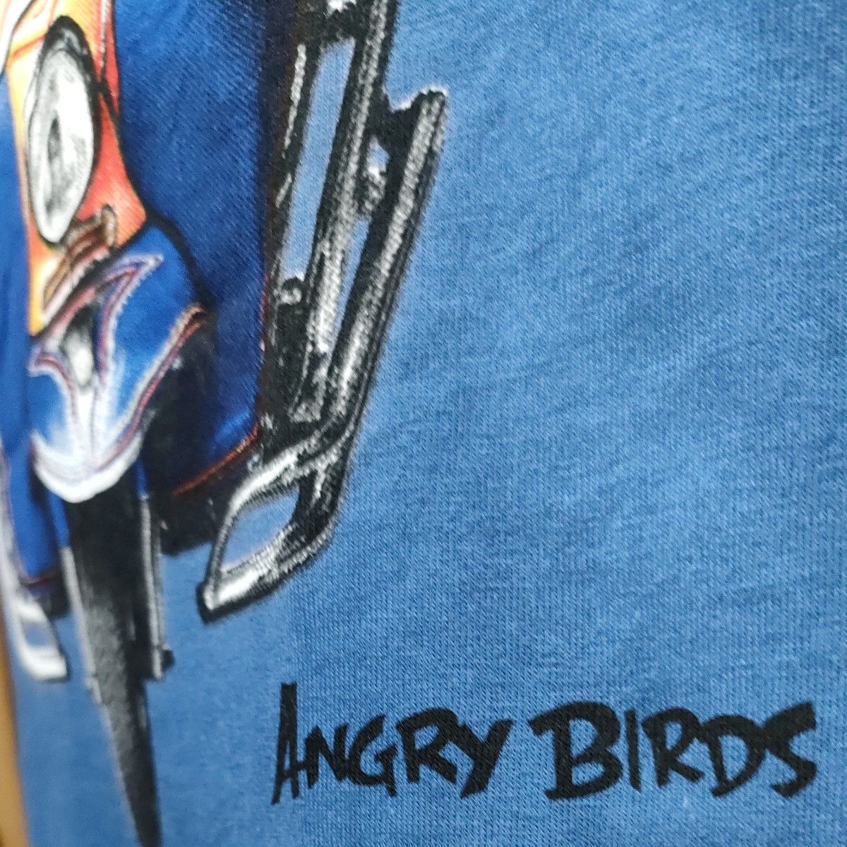 アングリーバード半袖ＴシャツS/M　ブルー　TUK TUKトゥクトゥク　3輪自動車　ANGRY BIRDS　タイ/バンコク