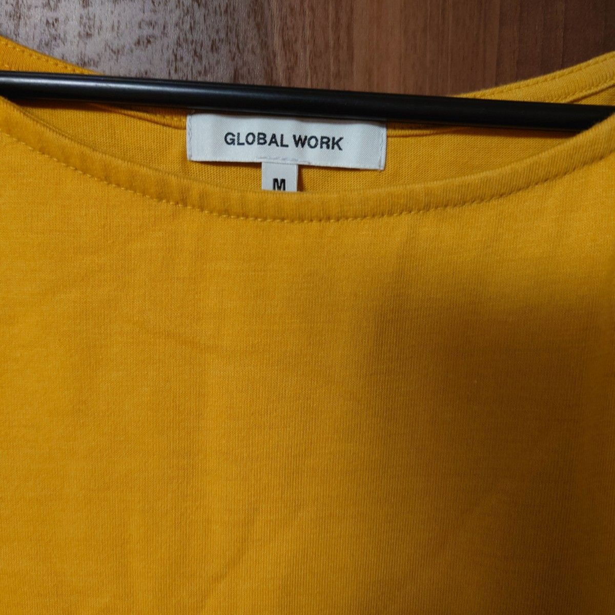 GLOBAL WORK  半袖ワンピース ワンピース 黄色 M