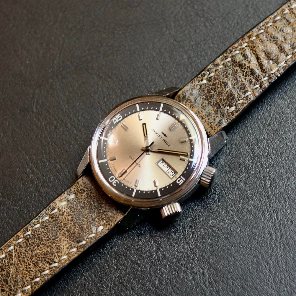 【JAQUET DROZ】Super Compressor Vintage Watch / 腕時計 メンズ おしゃれ ブランド 人気 30代 40代 50代 60代 おすすめ プレゼント_画像3