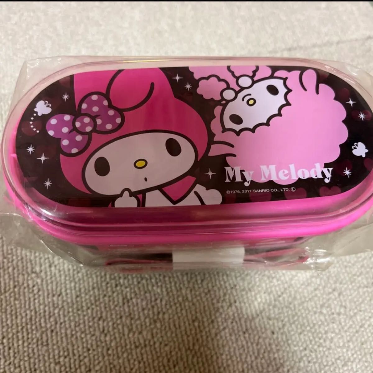 新品・未使用】マイメロ 2段 ランチボックス サンリオ お弁当箱 新品・未使用】マイメロ 2段 ランチボックス サンリオ お弁当箱