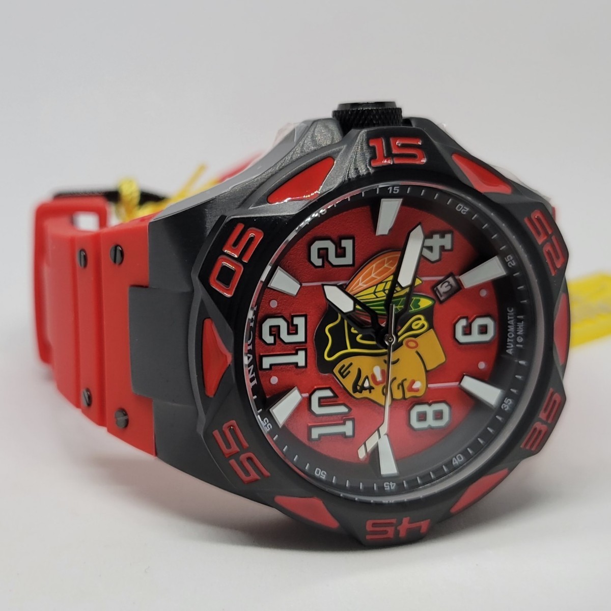 Invicta インビクタ 42262 52mm NHL シカゴ ブラックホークス / プロダイバーオート《人種差別撤廃条約に屈しない骨太な魂！（￣□￣;）》