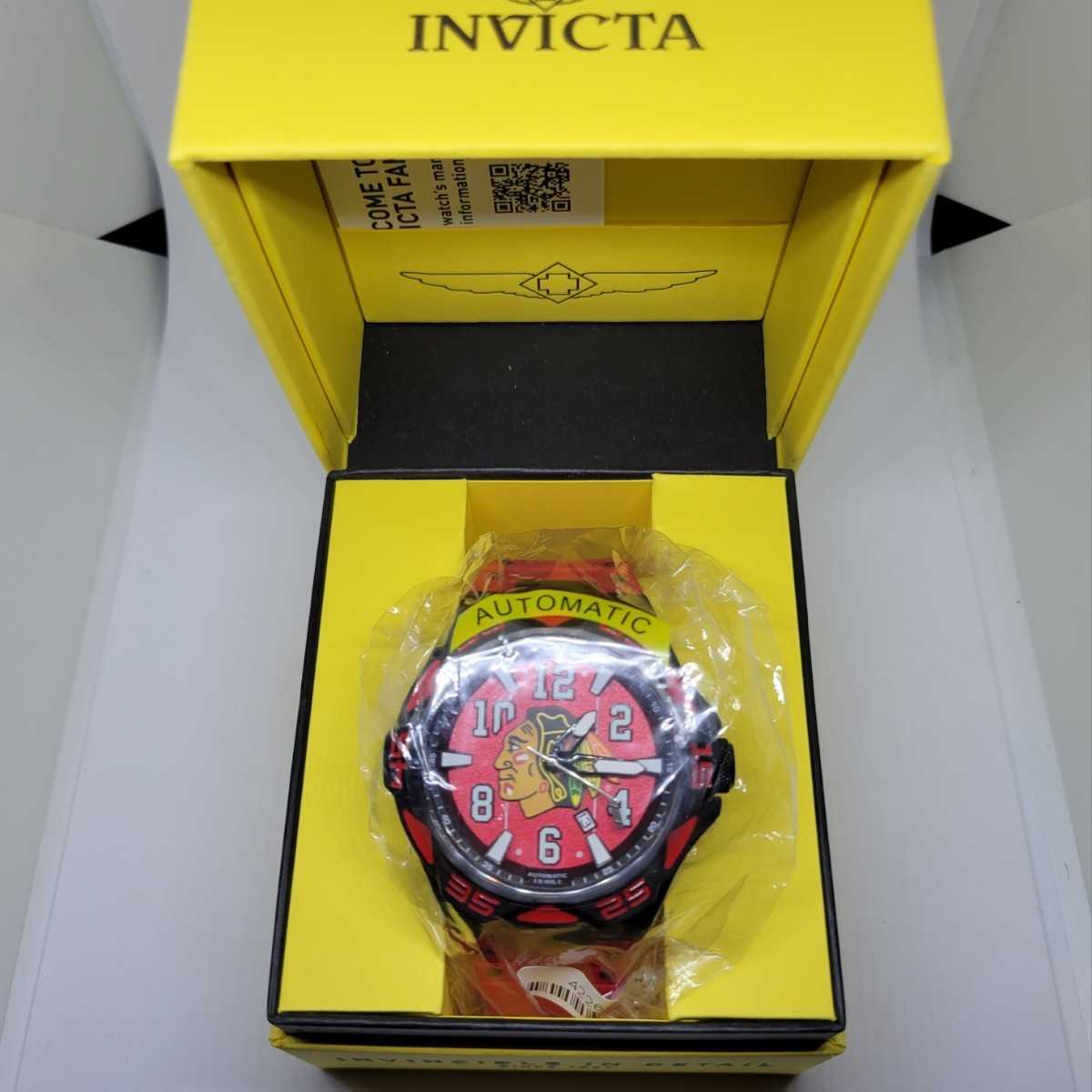 Invicta インビクタ 42262 52mm NHL シカゴ ブラックホークス / プロダイバーオート《人種差別撤廃条約に屈しない骨太な魂！（￣□￣;）》