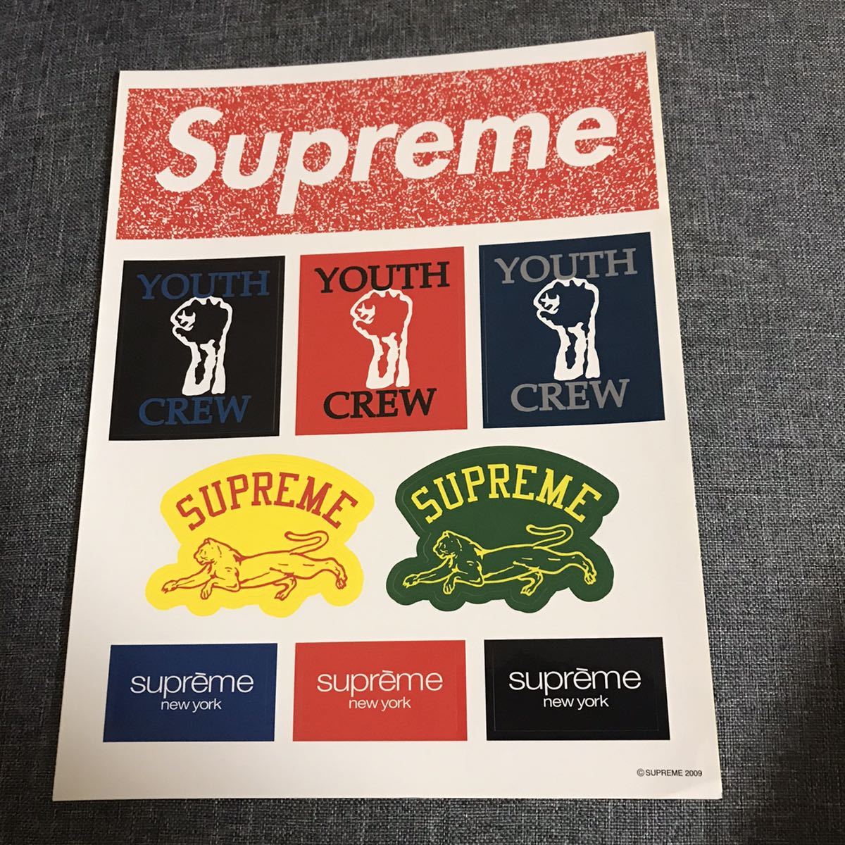 レア Supreme 2009 COOL TRANCE ステッカー シュプリーム ボックスロゴ Box Logo Sticker ステッカーシート_画像1