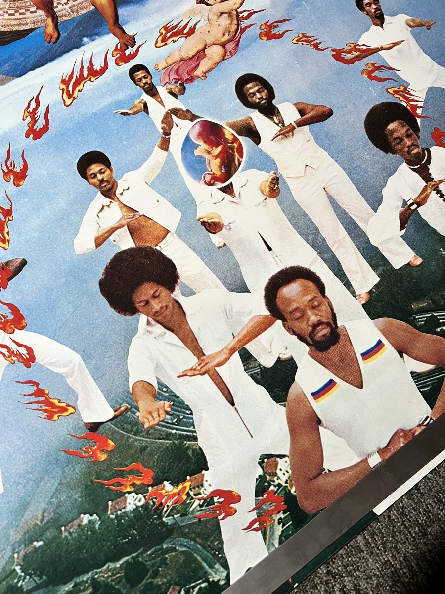 『大型 激レアポスター 横尾忠則 デザイン EARTH WIND AND FIRE 1976年 アースウィンド＆ファイアー 宇野亜喜良 粟津潔 田名網敬一』 _画像6