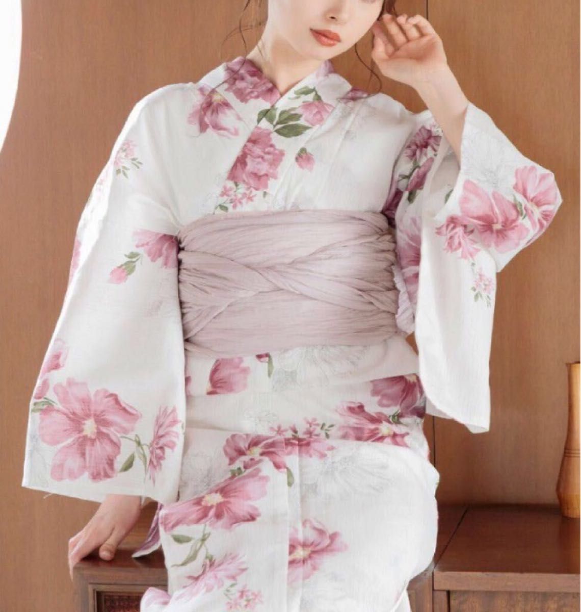 新品 Dita【朱風の花重ね】浴衣5点セット｜Yahoo!フリマ（旧PayPayフリマ）