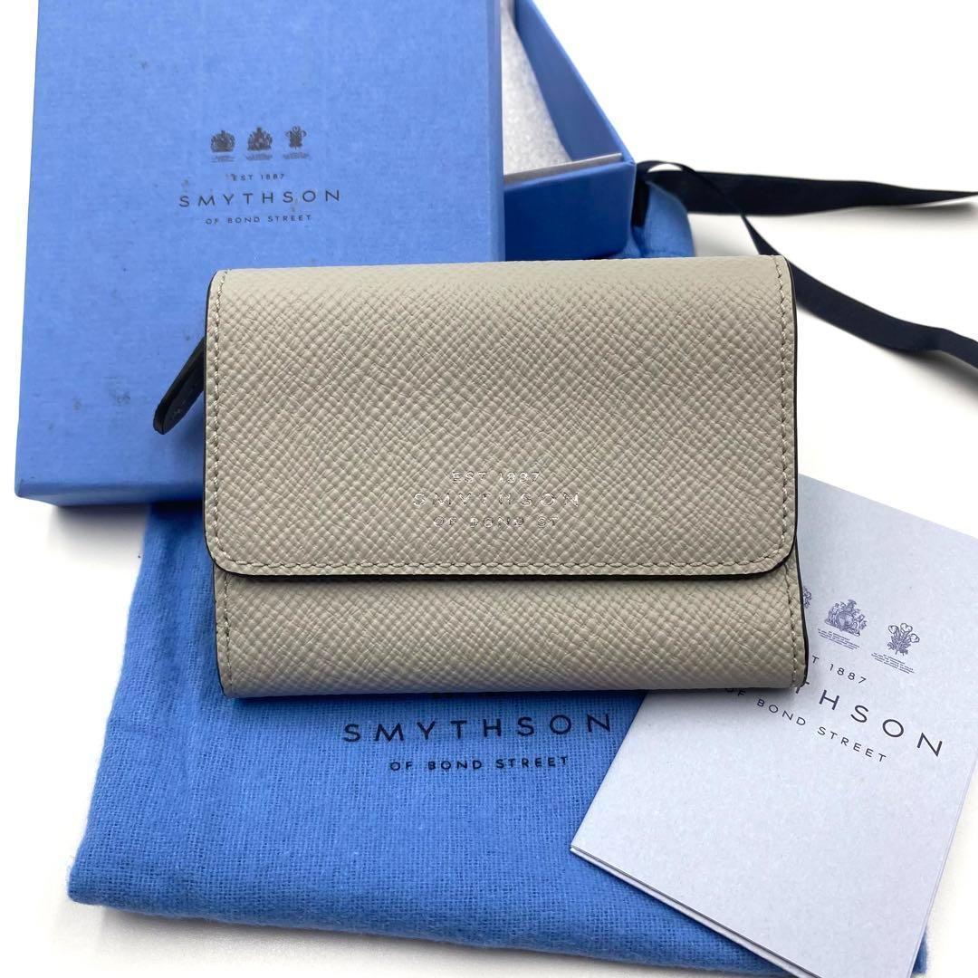 新規購入 SMYTHSON コインケース レディース ライトグレー 小銭入れ