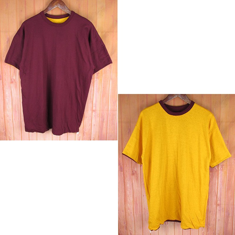 【在庫あり/即出荷可】 チャンピオン Champion ST10146 70s エンジ系×イエロー系 X-LARGE Tシャツ リバーシブル バータグ 半袖Tシャツ 【在庫あり/即出荷可】 チャンピオン Champion ST10146 70s エンジ系×イエロー系 X-LARGE Tシャツ リバーシブル バータグ 半袖Tシャツ