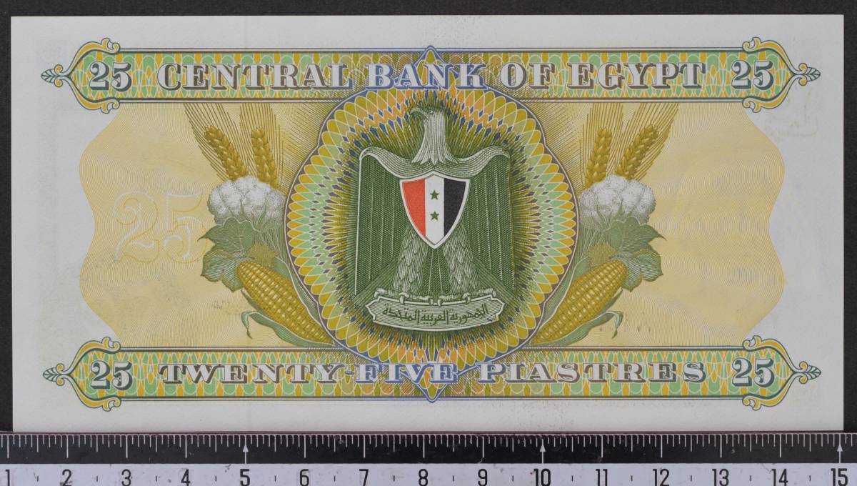 外国紙幣 エジプト 1970年 未使用_画像2