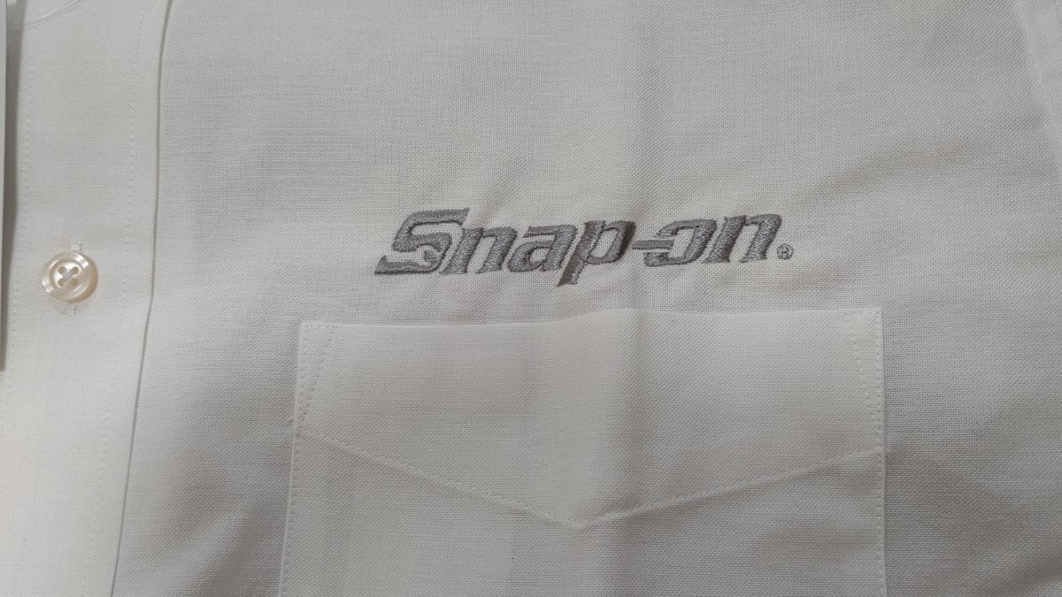 Snap-on　スナップオン　半袖 ワイシャツ　白　　　LLサイズ_画像3