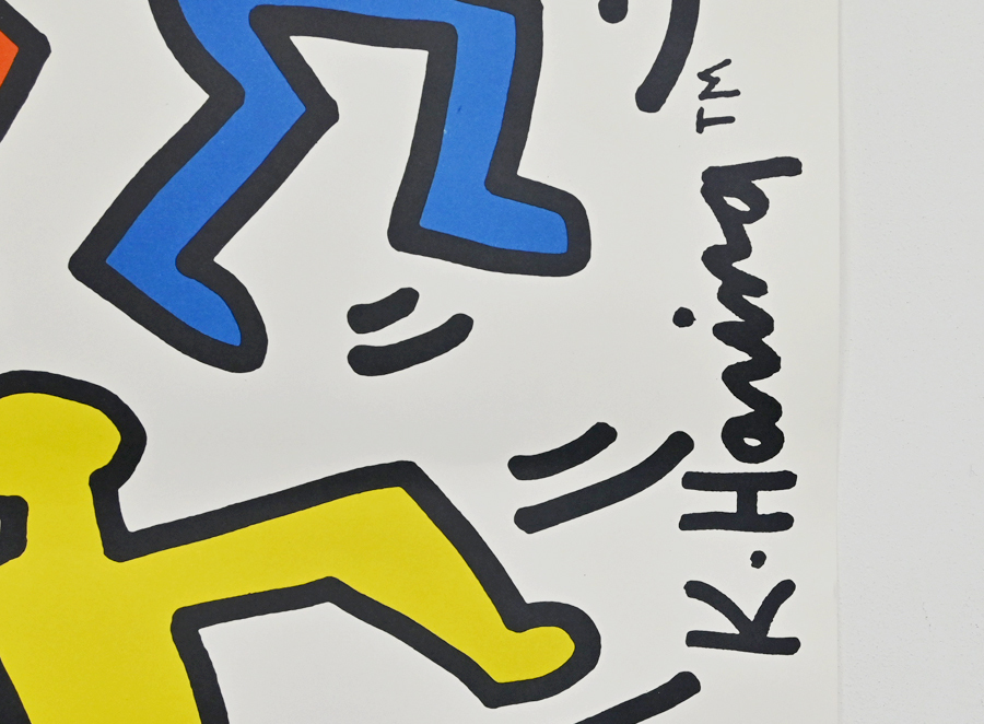 1991年 キース・へリング フランス製 ポスター/KEITH HARING オフセット ポップアート グラフィティ アンディウォーホル バスキアの画像4